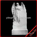 Marble Tombstone Praying Angel Statues For Cemetery YL-R442
